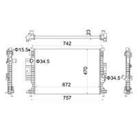Hart 622 000 KüHler, MotorküHlung FüR Ford