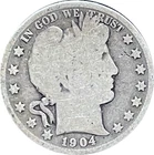 1904-P Barber Half Dollar