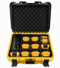 Extra Large Case for DeWalt Batteries 12V/20V/60V with Dividers Case Only
