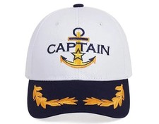 Nautical Cap Yacht Captain Hat Sailor Adjustable Sailing Navy Boating Baseball