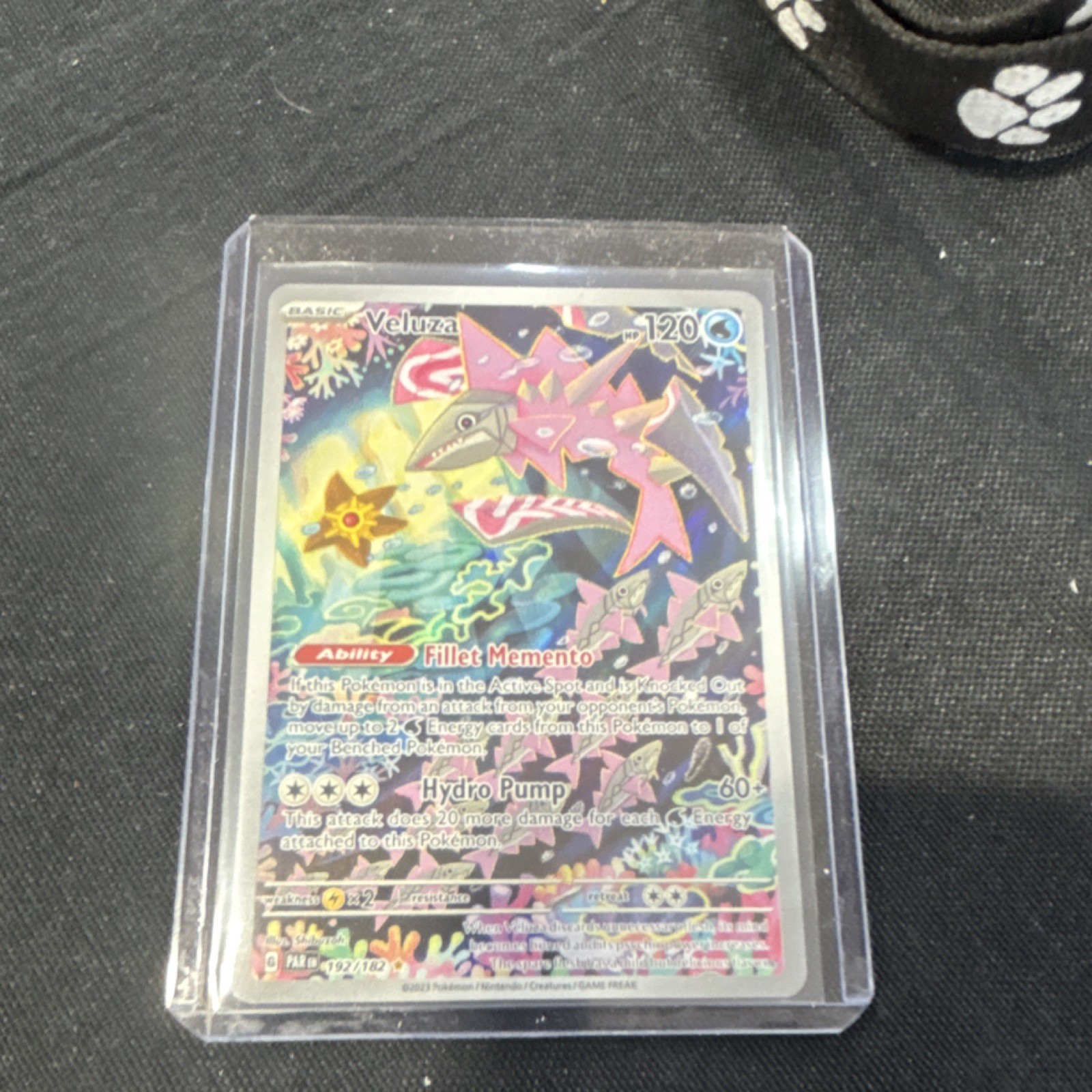 Pokémon Veluza 192/182 SV04 Paradox Rift Illustration Rare Holo Ability Card