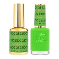 DND DC Soak Off Gel Polish + Matching Nail Lacquer - #2522 Kiwi Kisses