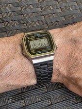 Casio Vintage A168WEHB-1A - Retro - Digitaluhr schwarz/grau - TOP