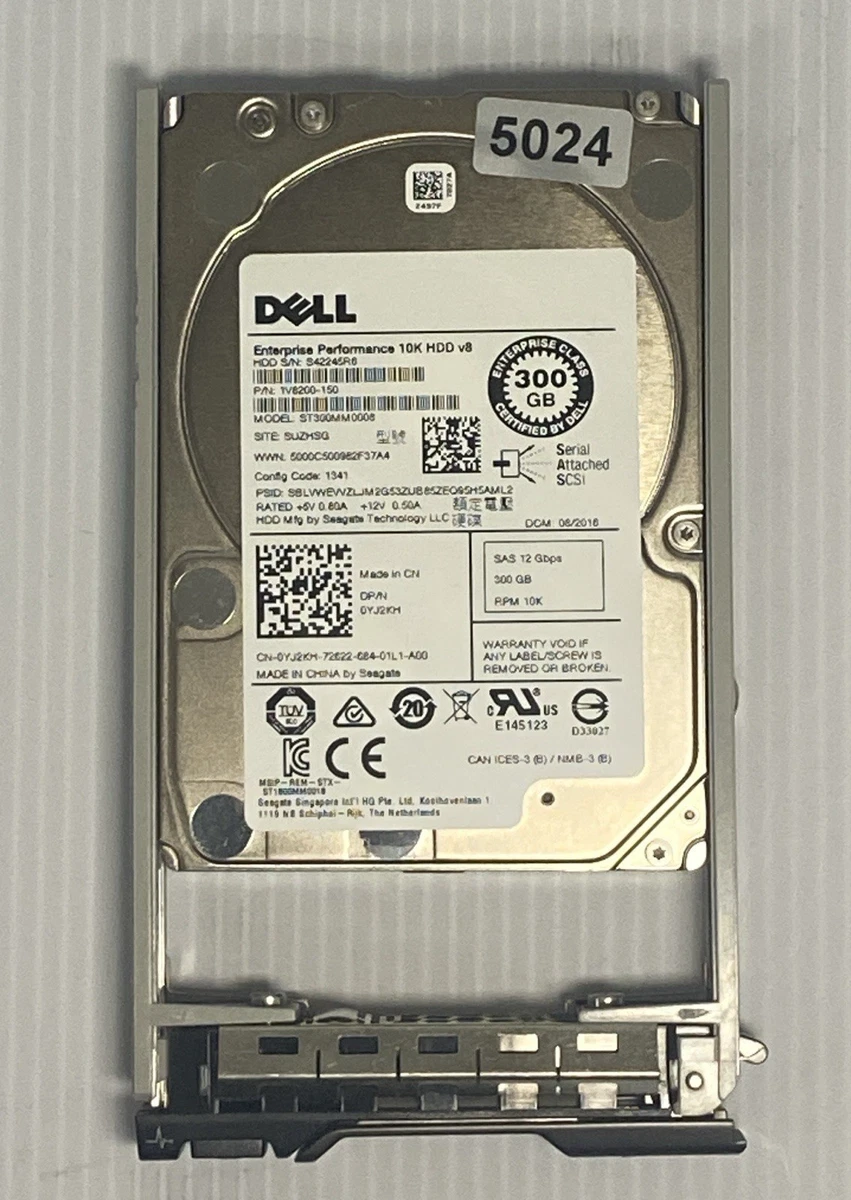 HDD Seagate Savvio 10K.3 300 GB 10K SAS 2,5″ – ST9300603SS (usato, Testato)
