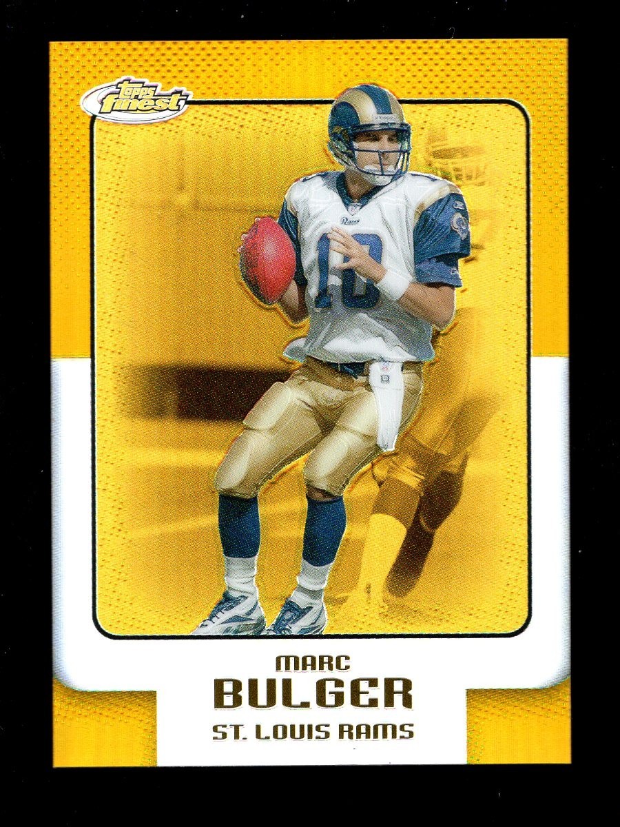2006 TOPPS FINEST GOLD REFRACTOR #55 MARC BULGER 44/49 RAMS