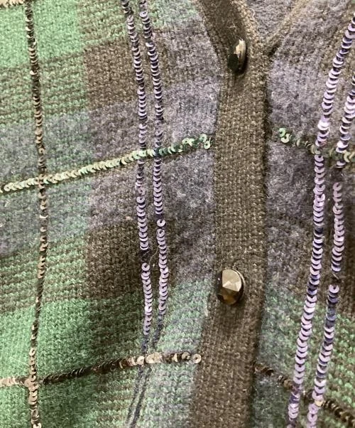 Cárdigan a cuadros de cachemir Foto 4 de 4