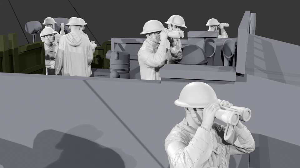 WWII Royal Navy - The Bridge - SET 2 - 10 Figure Set - Image 4 of 4