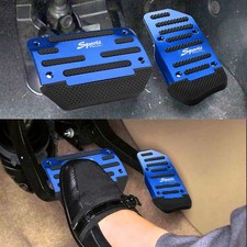 Blue Non-slip Car Automatic Brake Gas Pedal Foot Pad Cover Accessories Exc