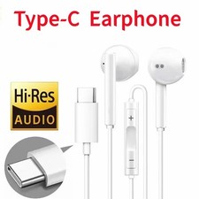 Type C Wired Earphones For Select Smartphones USB-C Headphones With Mic In