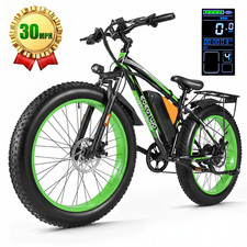26" Electric Bike for Adults 1500W 48V 20Ah Fat Tire 30MPH Mountain Bicycle