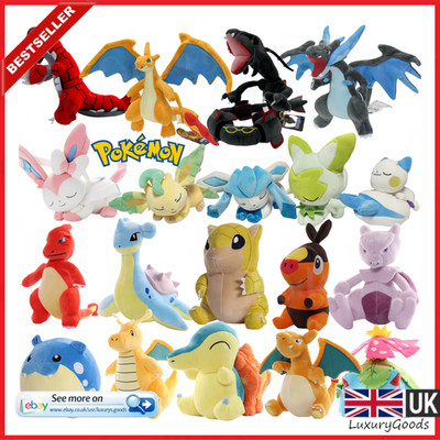 Pokemon Stofftiere Plüschtiere 20-30cm 70 Modelle Kinder Geschenk Weich Plushie Anime Spiele