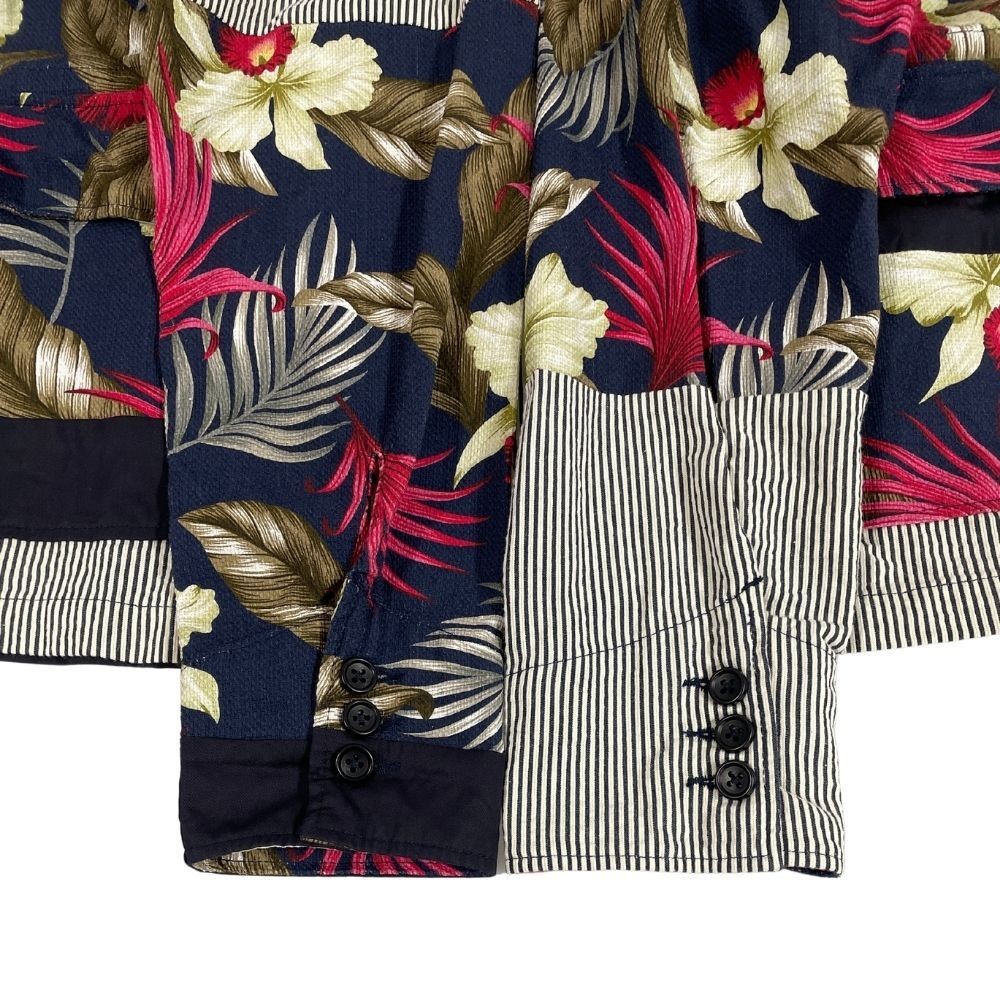 Engineered Garments Patchwork Botanical Striped J… - image 3