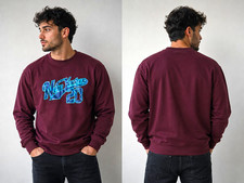 Very Herren Pullover Rundhals Langarm Baumwol...