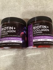 Yolo Balance Biotin Collagen Gummies with Keratin Lot Of 2 Expires 3/2027 120CT