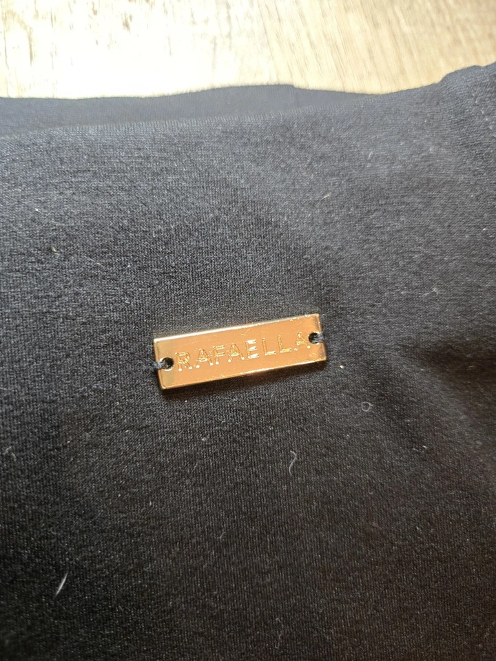 Pantalones de vestir ajustados negros Rafaella talla pequeña Foto 2 de 4