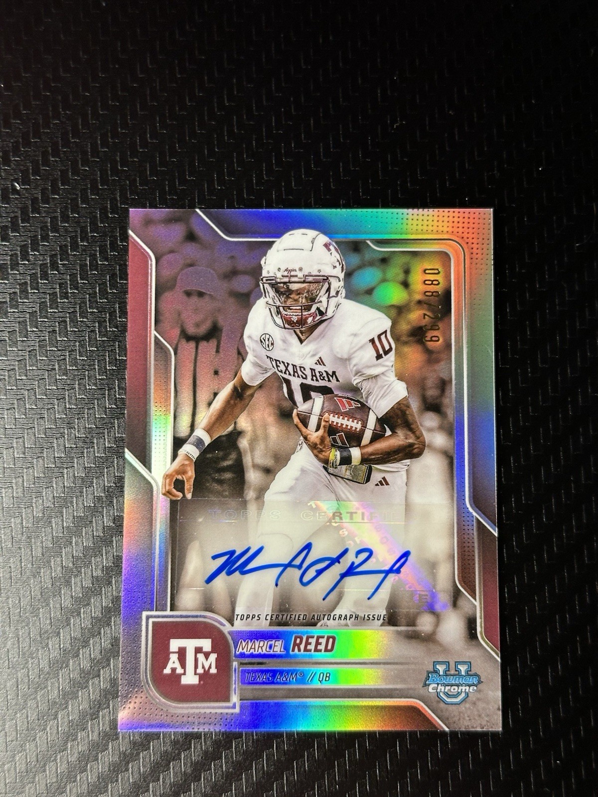 2025 Bowman U Chrome MARCEL REED Refractor Auto /299 #BCA-MRE