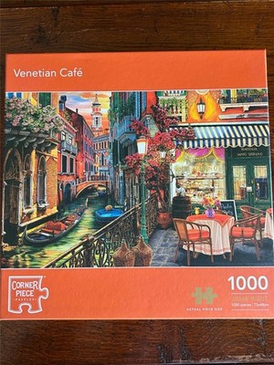 Corner Piece 'Venetian Cafe' 1000 piece Jigsaw, New Sealed Box
