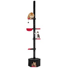 5-Tier Tall Multi-Level Cat Tower w/Condo Hammock Sisal Scratching Posts Ball