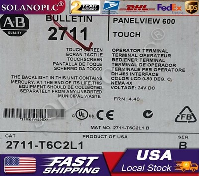New AB 2711-T6C2L1 PANELVIEW 600 Séries B Ecran Tactile DH-485 24VDC
