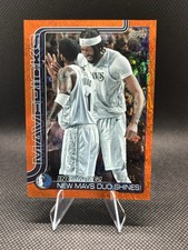 2025-26 Topps Kyrie Irving Anthony Davis Incoming! Orange /25 #296 Mavericks