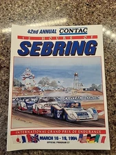 1994 12 Hours of Sebring Official Program Grand Prix of Endurance Vintage
