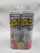 Flex Seal Clear Liquid Rubber in a Can 2-14oz Cans  New Sealed