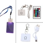 Stylish Acrylic Keychain Adornment With LED Illuminations For Trendy Accessories