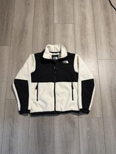North Face Denali Zip Up Jacket Youth 10/12 Black And White