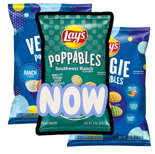 NOW Lay's Veggie Poppables Potato Veggie Snacks SOUTHWEST RANCH (2