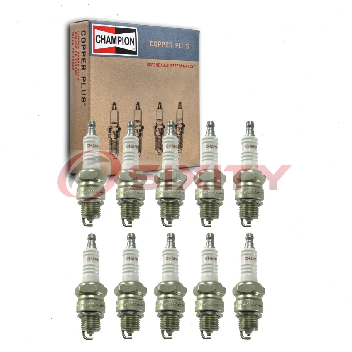 10 pc Champion Copper Plus 328 Spark Plugs for W5BC W5B W4B2 W24FPU L82YC kk