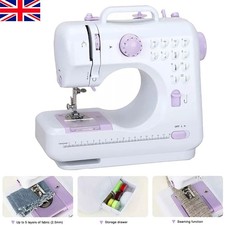 Electric Sewing Machine Portable Mini 12 Stitches Pedal Household for Beginner