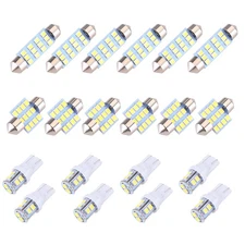 20 In 1 Led Interior Lights Bulbs Kit Car Trunk Dome License Plate Lamps 6500k