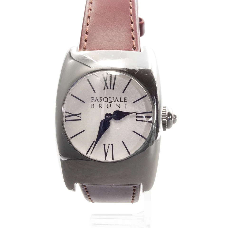Relógio de quartzo feminino Pasquale Bruni branco marfim vermelho bordô raro - Imagem 2 de 4