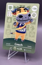 126 Coach - Animal Crossing Amiibo Card - Series 2 - Authentic NM