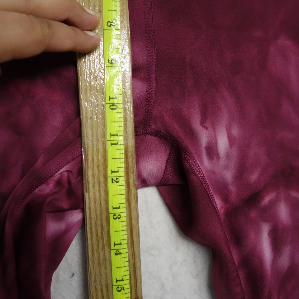 Pantalones deportivos RBX para mujer talla grande púrpura ajuste regular tie dye poliéster elástico Foto 3 de 4