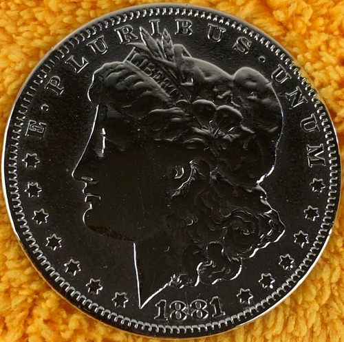 1881-O Morgan Silver Dollar Absolutely Super Nice Fine Detail 7 Tell Feathers278