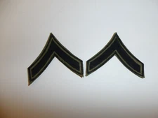 e3997p Vietnam US Army Rank Chevron PFC Private First Class E-2 pair hnd emb R1C