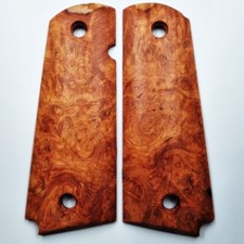 New COLT 1911 Full Size KIMBER Exotic Afzelia Burl Wood Grips Handcraft 104