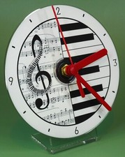 Music themed Handcrafted CD Clock
