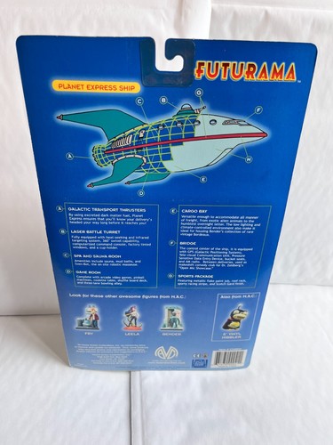 BNIB MOORE ACTION COLLECTABLES FUTURAMA SERIES PLANET EXPRESS SHIP TOY FIGURE - Picture 6 of 7