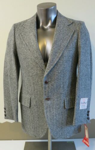 80s Usa Harris Tweed Herringbone 2B Tailored Jacket Brown 80s Usa Harris Tweed Herringbone 2B Tailored Jacket Brown