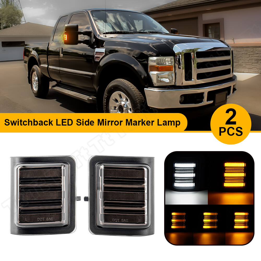 Switchback Led Side Mirror Turn Signal Light For Ford F250 F350