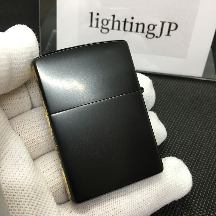 Zippo Phoenix Black Gold 2 Sides Consecutive Etching