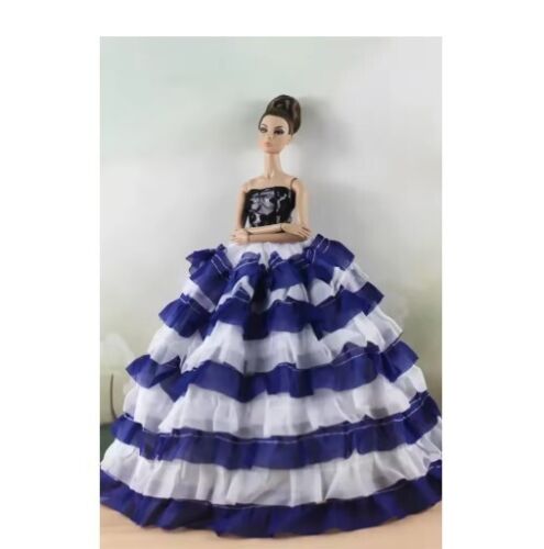PRINZENKLEID PUPPEN TYP BARBIE KLEID OUTFIT ELEGANT PRINCESS DOLL NEU - Bild 30 von 49