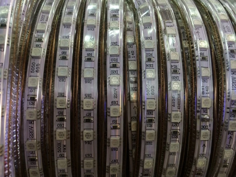 New 220V 240V RGB LED Strip Light Waterproof 5050 SMD tape lighting rope 1-100m - Image 2 of 4