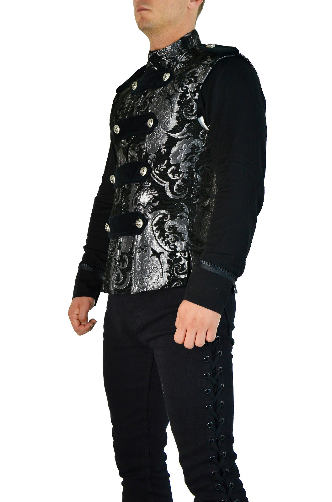 SHRINE LEGION VEST GOTHIC JACKET MILITARY UNIFORM ROCK BAND VEST GOTH