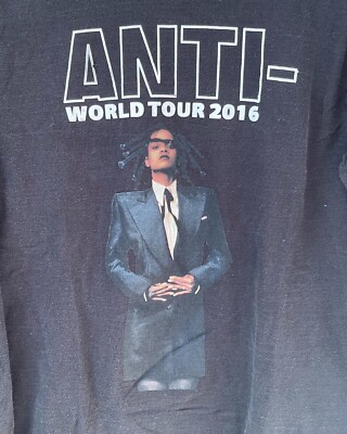 Rihanna Anti World Tour 2016 Long Sleeve Double Sided Shirt Size
