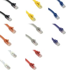 6"-35' CAT6A UTP Patch Cable Cord 600MHz 10 Gbps 24 AWG Ethernet RJ45 Network UL