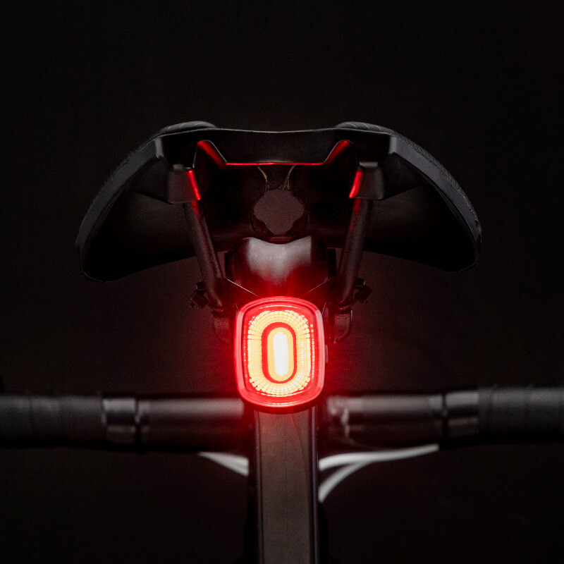 Задний фонарь велосипеда ROCKBROS Боковое предупреждение о зарядке через USB Задний фонарь для безопасной ночной езды 3290₽