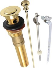Kingston Brass KB2002 Trimscape Pop-Up Drain with Overflow, Polished Brass